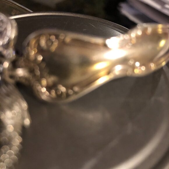 Hand crafted Bracelet Flatware Rogers & Bros Daybreak Elegant Lady Earrings - Picture 5 of 8